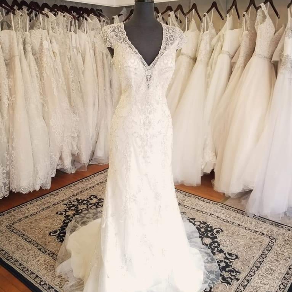 Kenneth Winston 1686 Ivory Size 12 Vintage Wedding Dress